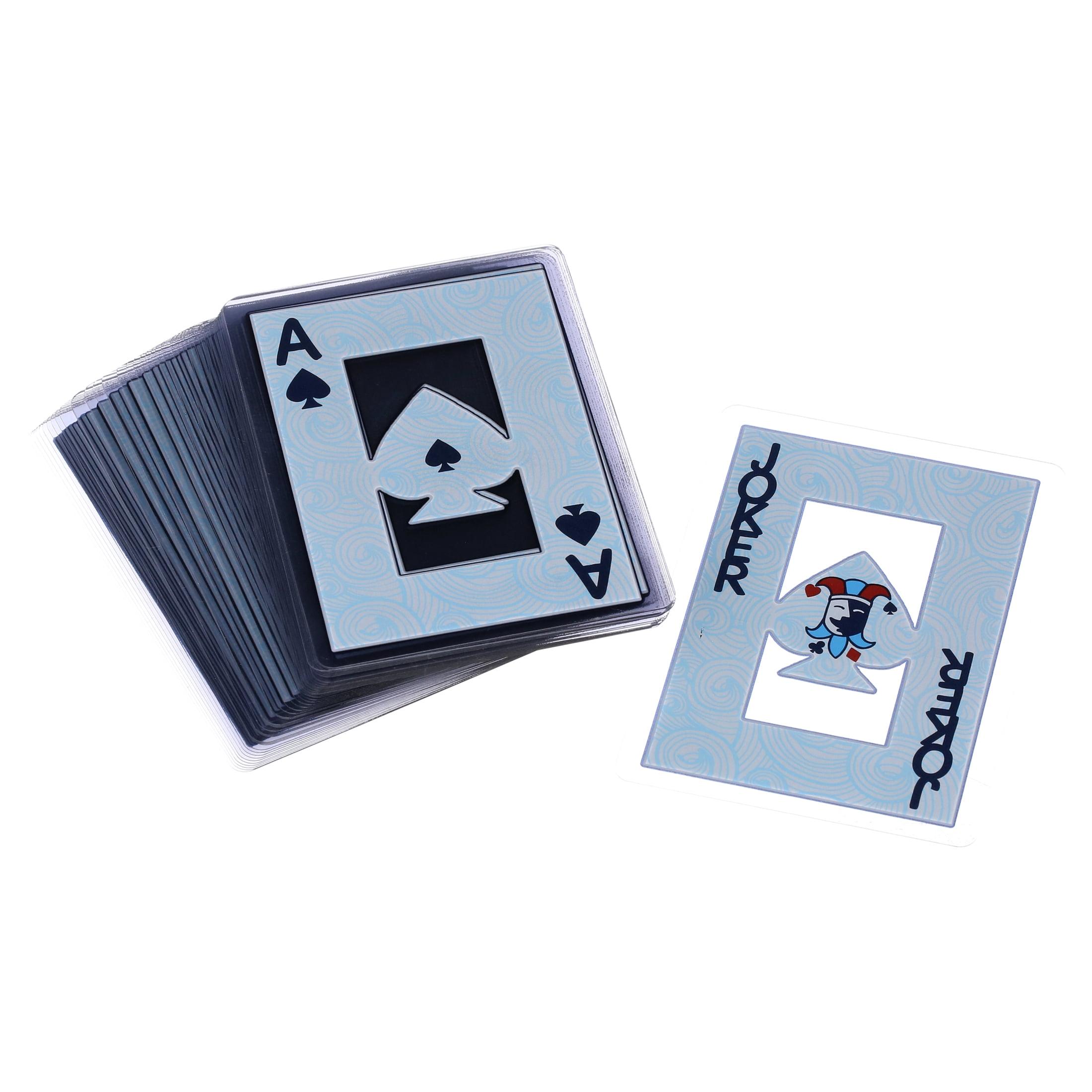 Hoyle Clear Waterproof Plastic Playing Cards for Kids and Adults