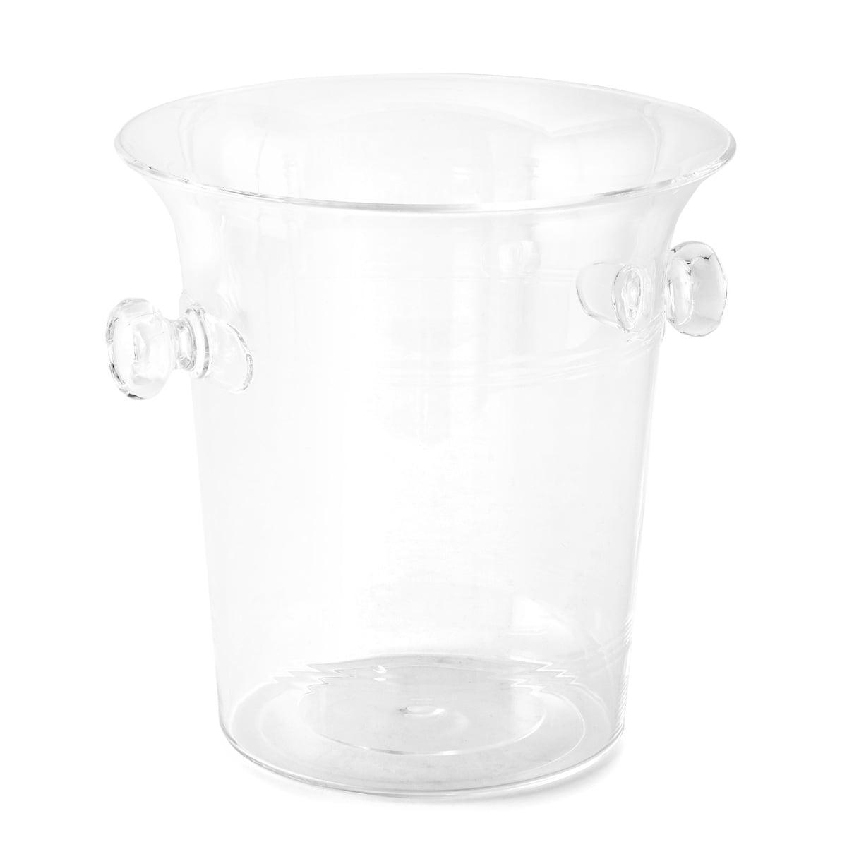 Clear Acrylic 3.5 Quart Champagne Bucket with Handles