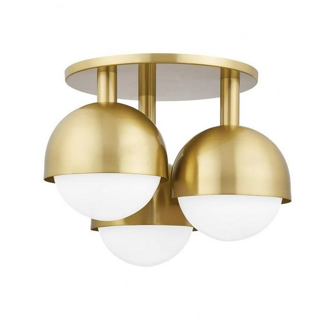 Rangel Semi-Flush Mount - Antique Brass