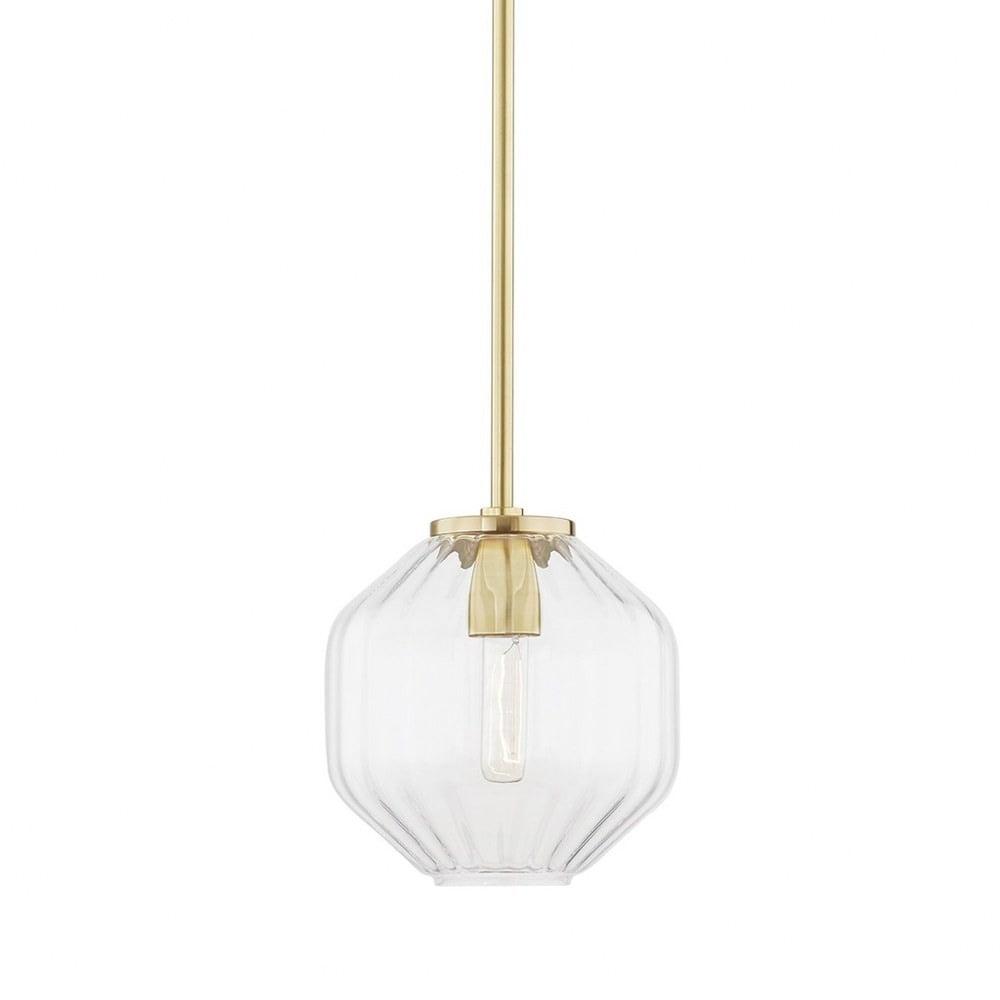 Belle Pendant Light - Antique Brass