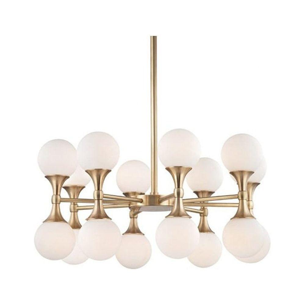 Hudson Valley Lighting 3316 Astoria 16 Light 27" Wide Led Chandelier - Brass