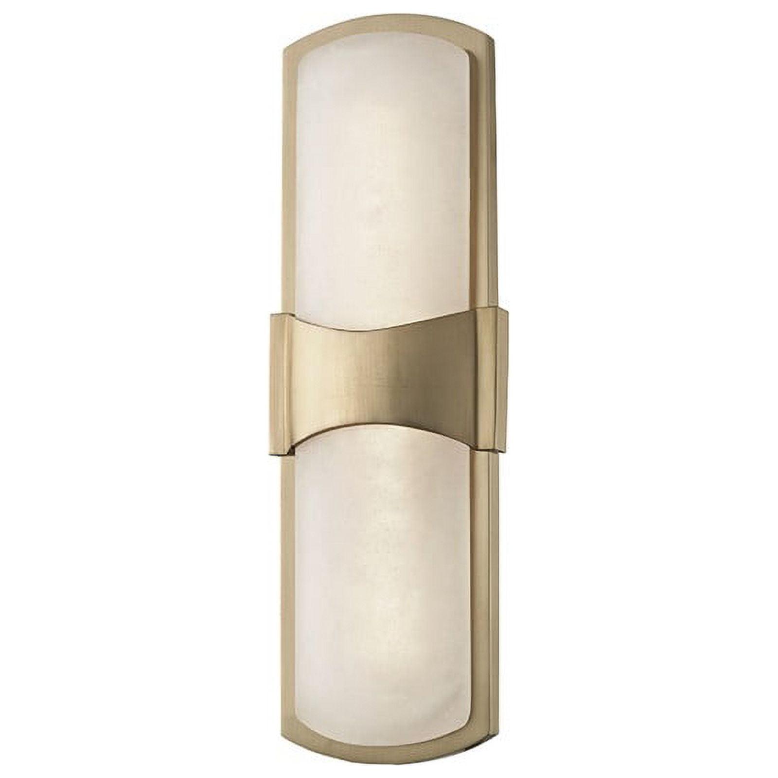 Valencia Aged Brass Alabaster Shade LED Wall Sconce