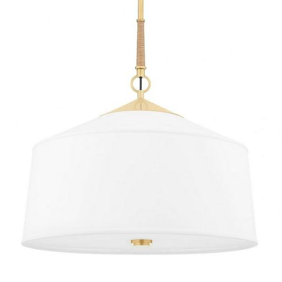 Emrys Pendant Light - White / 22.25" Dia