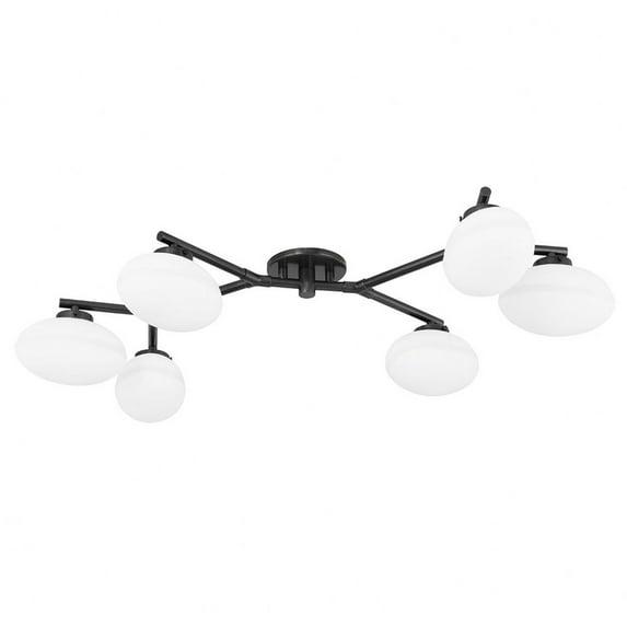 Solange Semi-Flush Mount Light - Antique Bronze / 6 Light