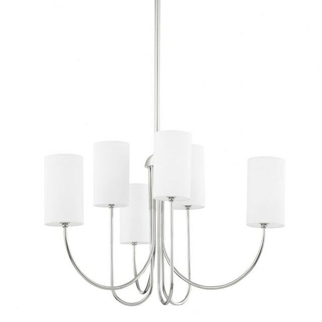 Midford Chandelier - Polished Nickel / 27.5"W