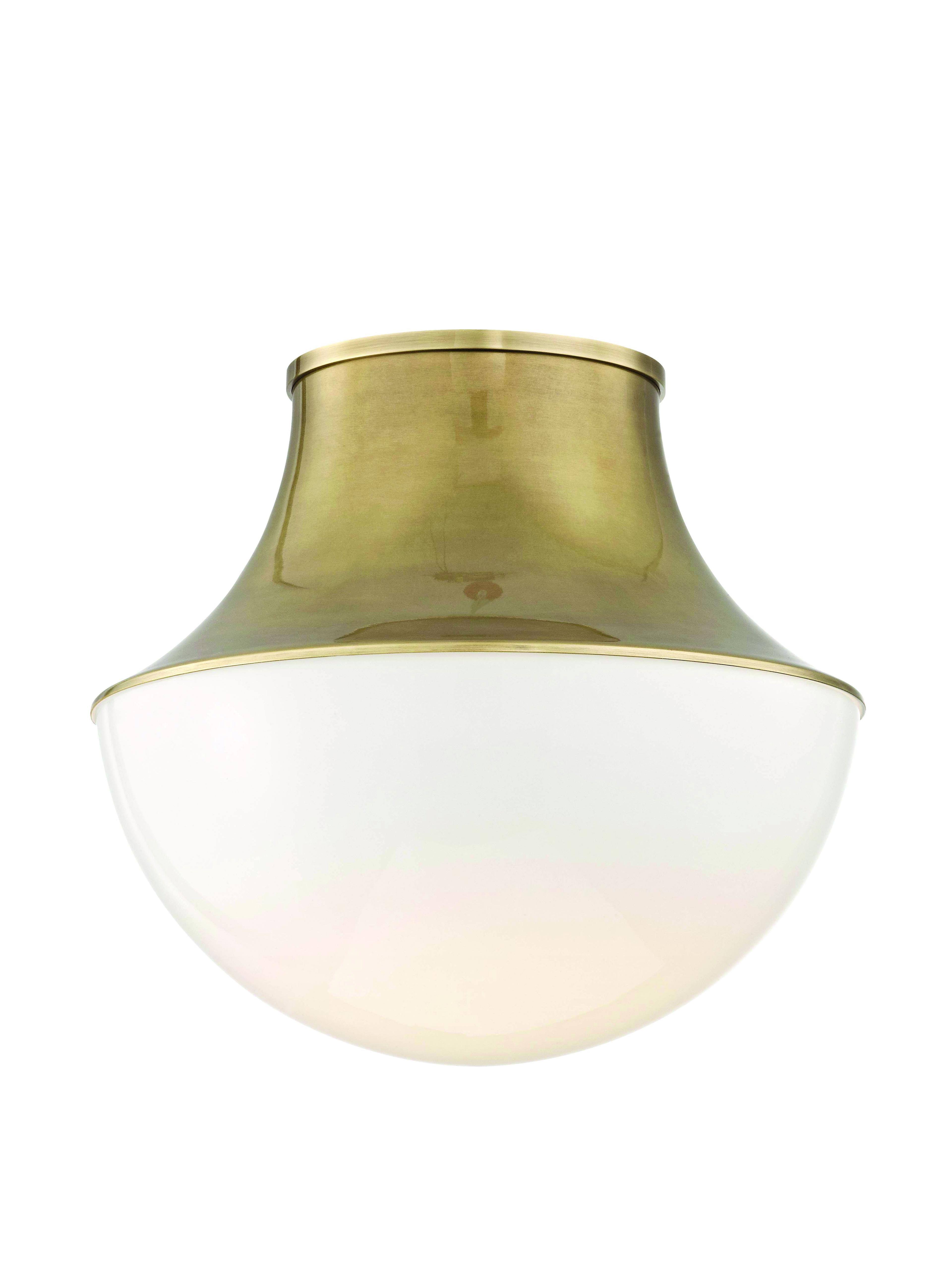 Alistair Single Light Glass Flush Mount