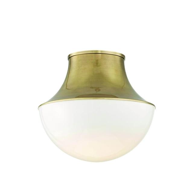 Alistair Single Light Glass Flush Mount
