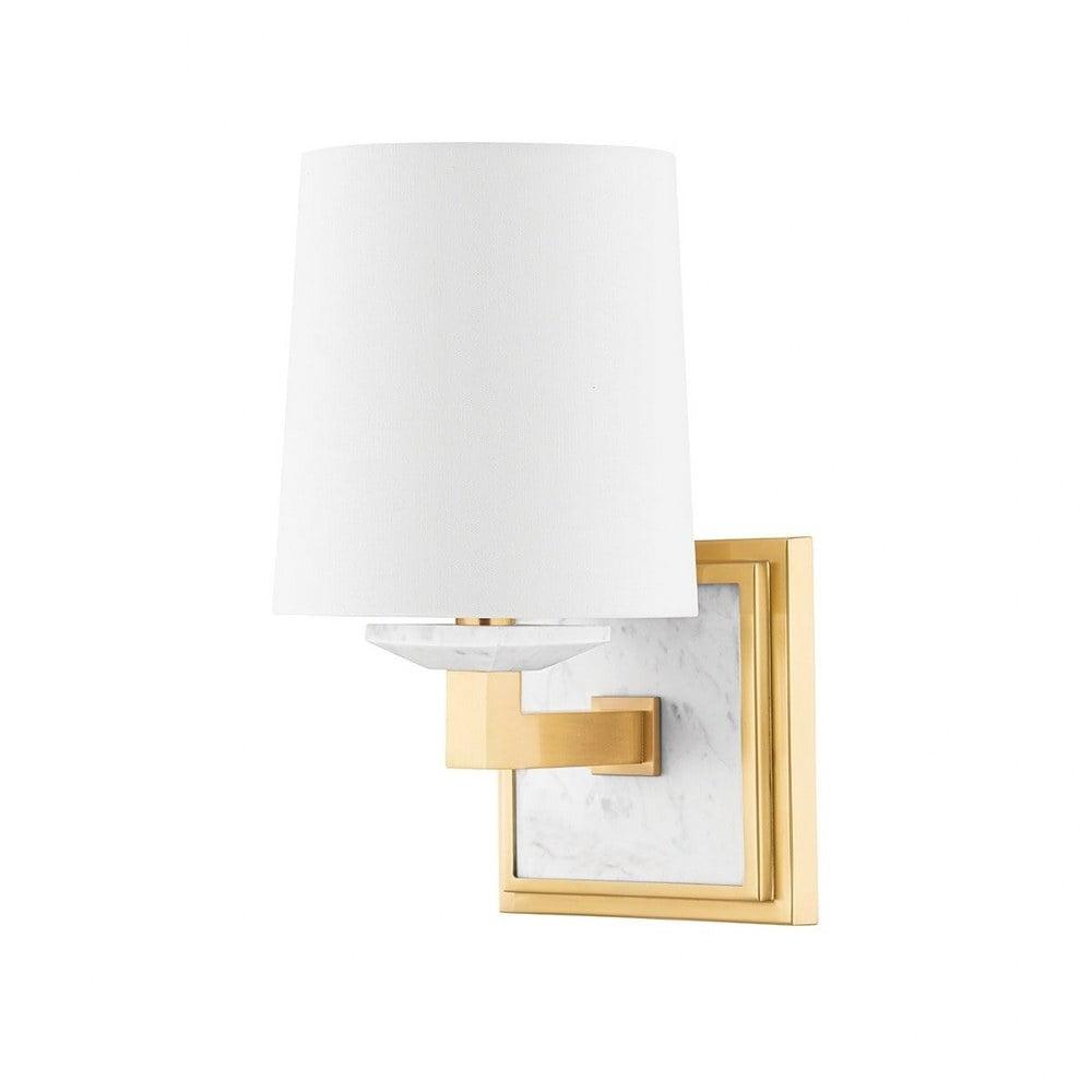 Elwood 1 Light Wall Sconce - Aged Brass