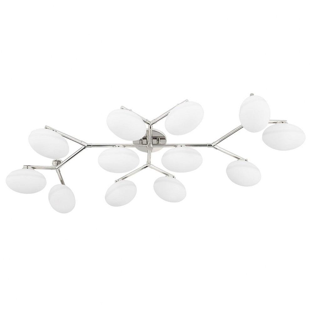 Solange Semi-Flush Mount Light - Polished Nickel / 12 Light