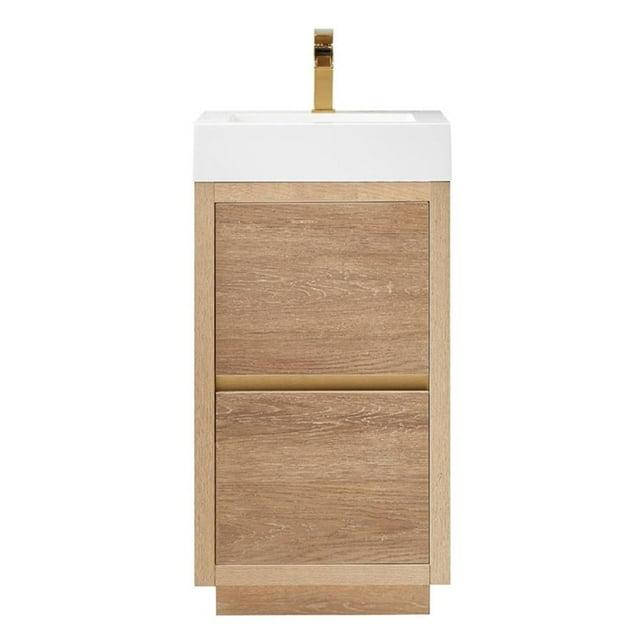 Beira 17.7'' Single Bathroom Vanity with Composite Top