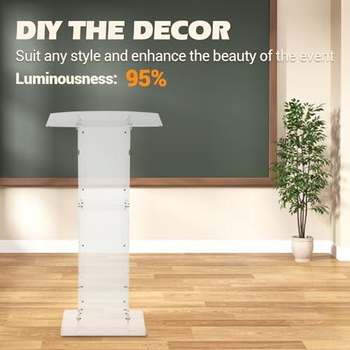 VEVOR 47.2'' Bamboo Full Podium