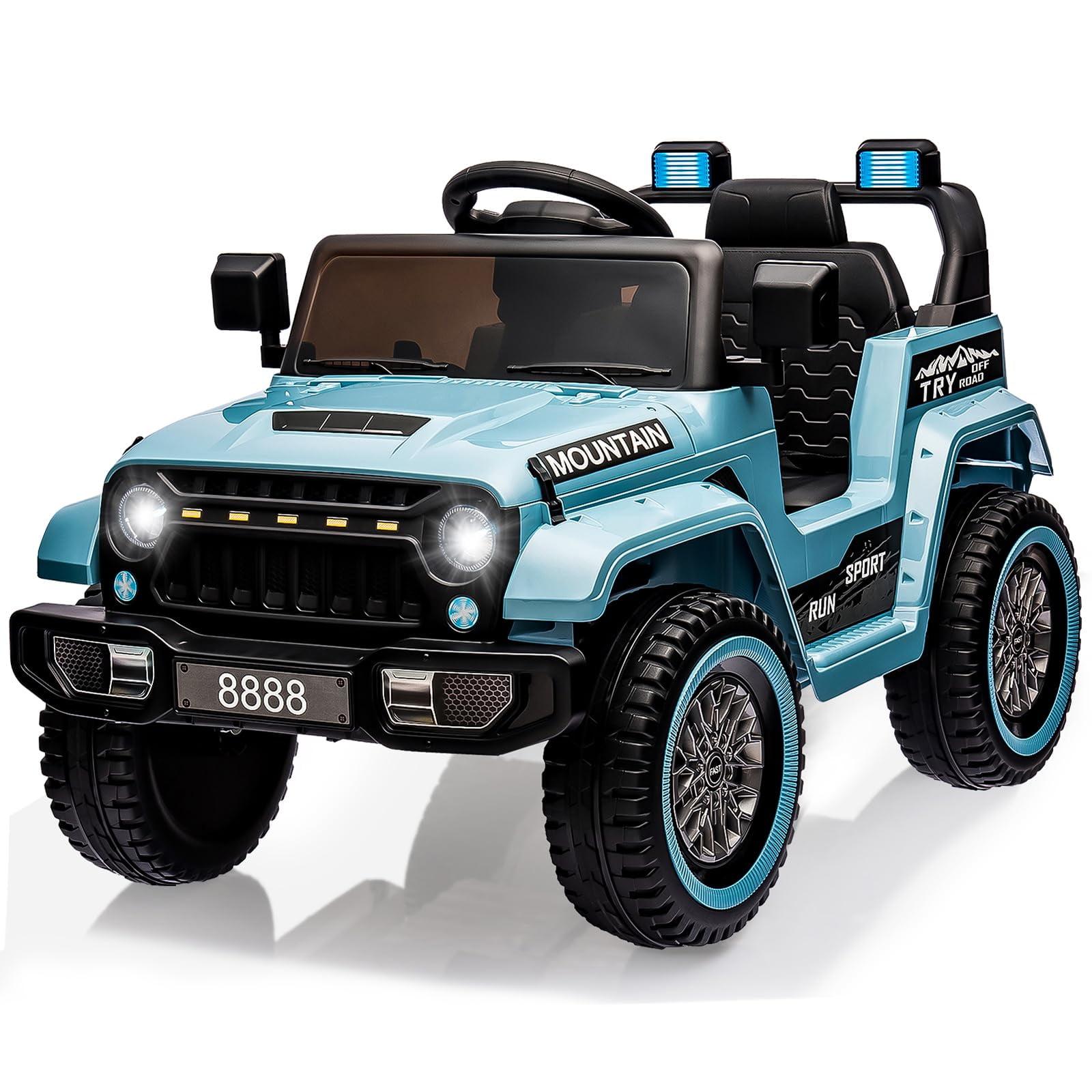 Blue 12V Kids Ride-On Quad Truck with Remote Control