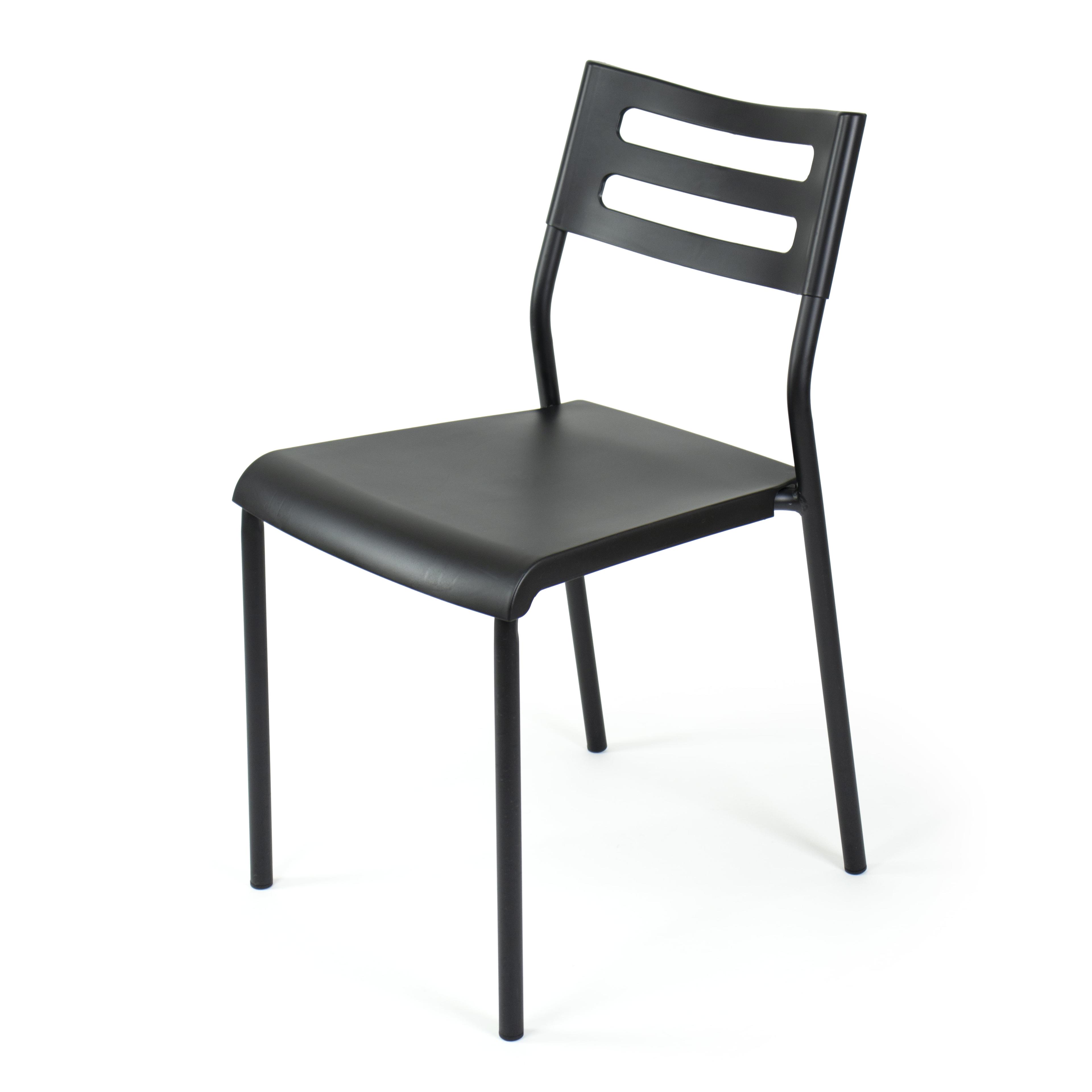 Plastic Desk Chair with Metal Frame - Humble Crew