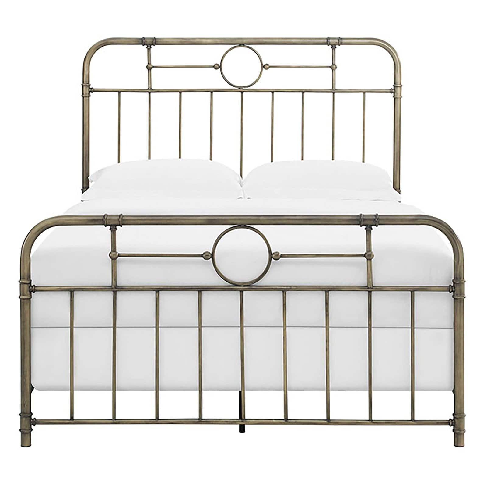 HumbleNest Countryside Classic Metal Textured Standard Bed, Queen, Bronze
