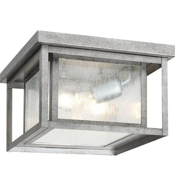 Vermont Seeded Square Outdoor Flush Mount