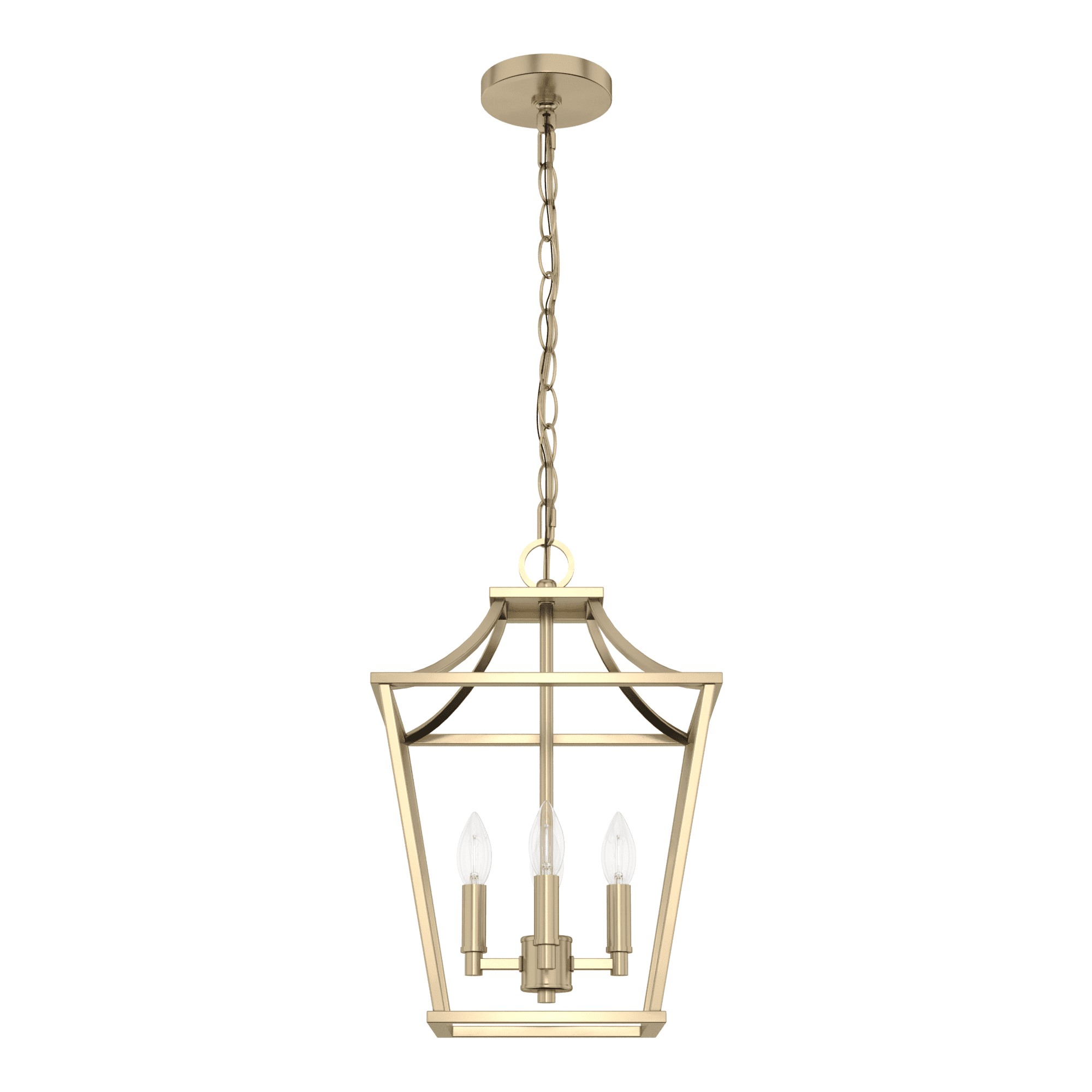 Alturas Gold 18" Lantern-Inspired LED Pendant Light