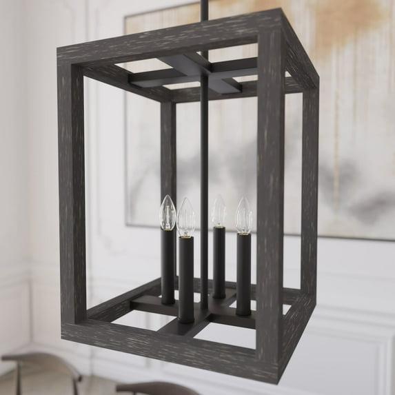 Squire Manor 4 - Light Lantern Rectangle Chandelier