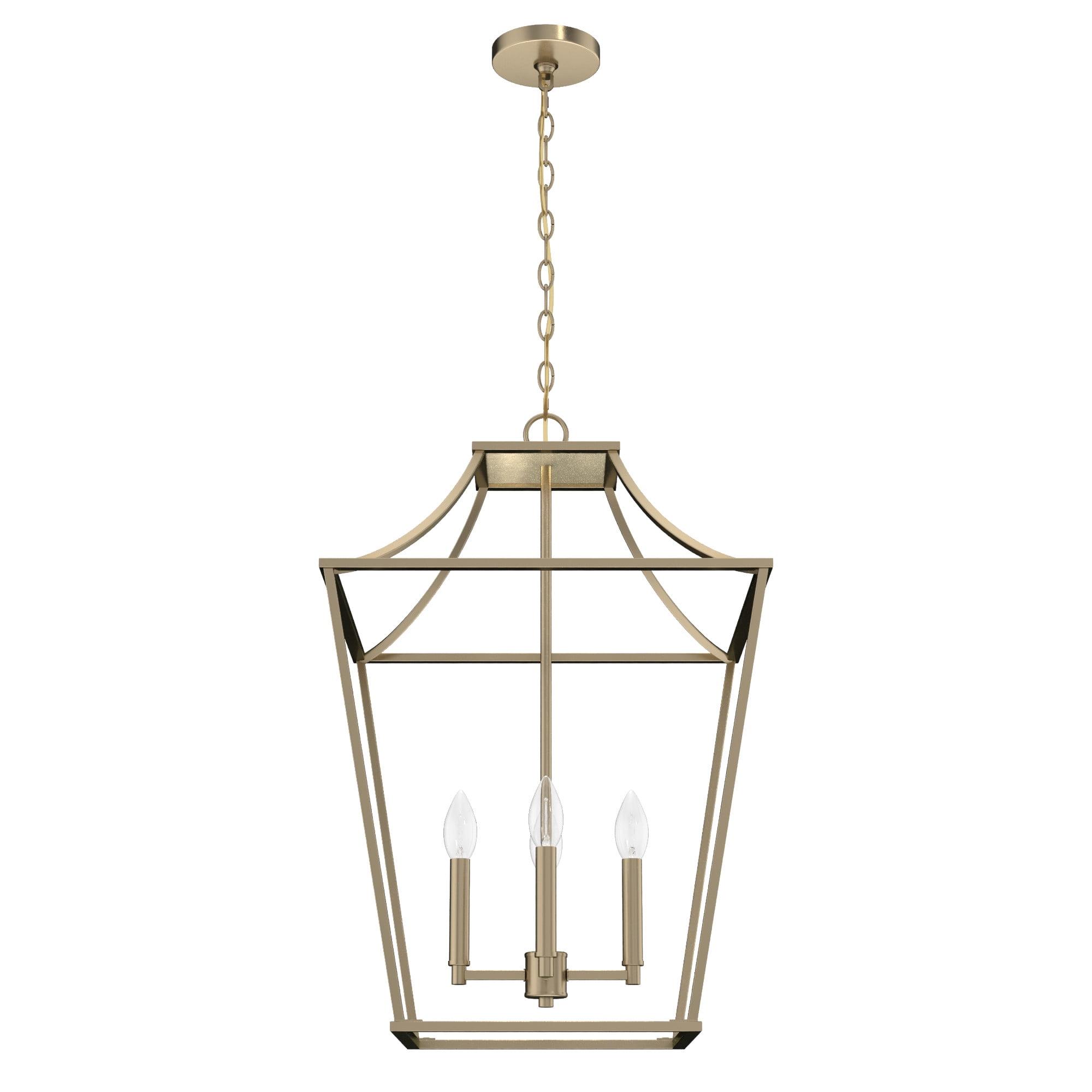 Alturas Gold 4-Light Lantern Pendant with LED