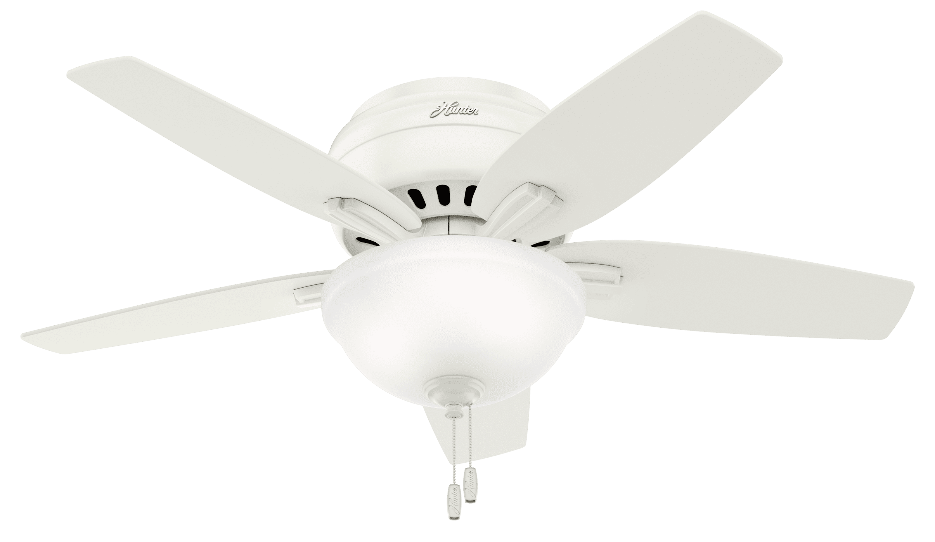 Fresh White 42" Low-Profile LED Ceiling Fan with Whisper-Quiet Motor