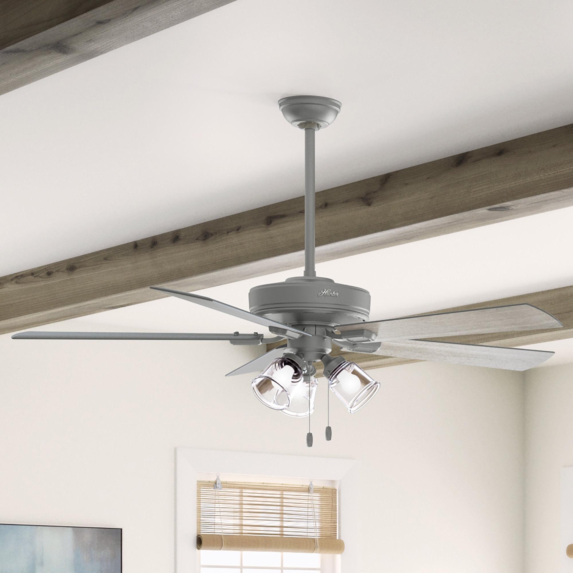 Hunter Fan 60" Crestfield 5 - Blade Ceiling Fan with Pull Chain and Light Kit Included