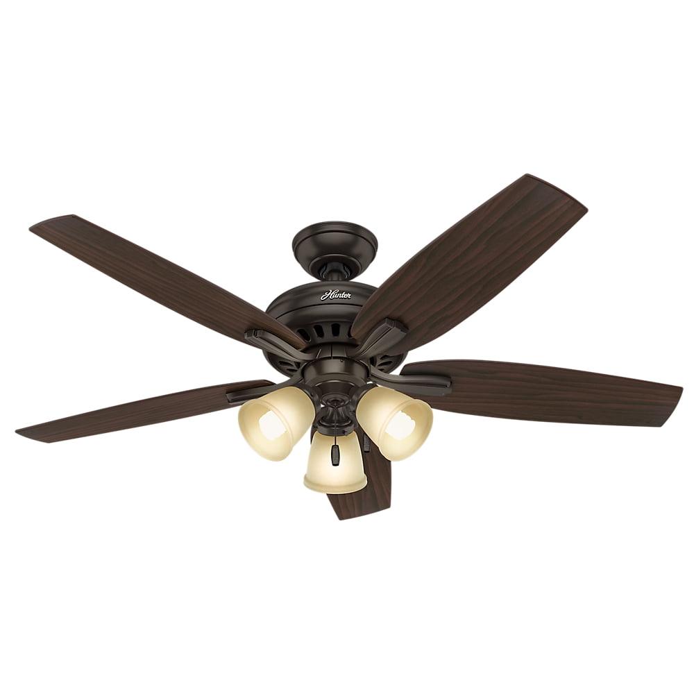 52" Newsome 5 - Blade Standard Ceiling Fan with Pull Chain and Light Kit Included