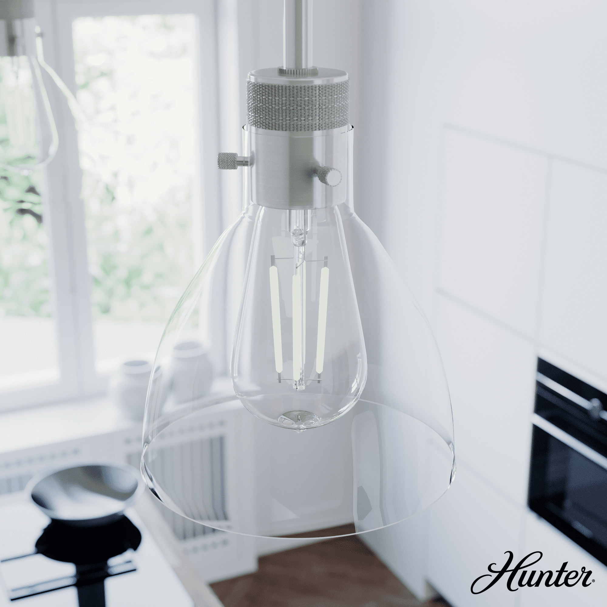Hunter Fan Van Nuys 1 Light Bell Mini Pendant