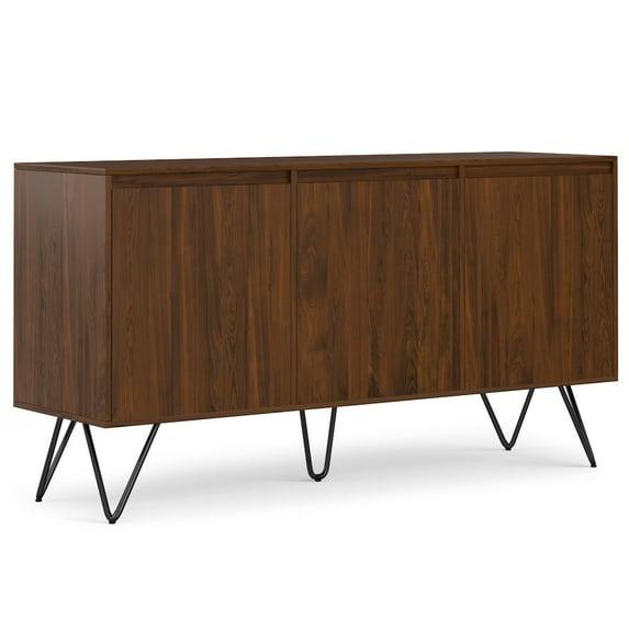 Hunter 60x18" Rectangle Contemporary Sideboard Buffet in Walnut Veneer