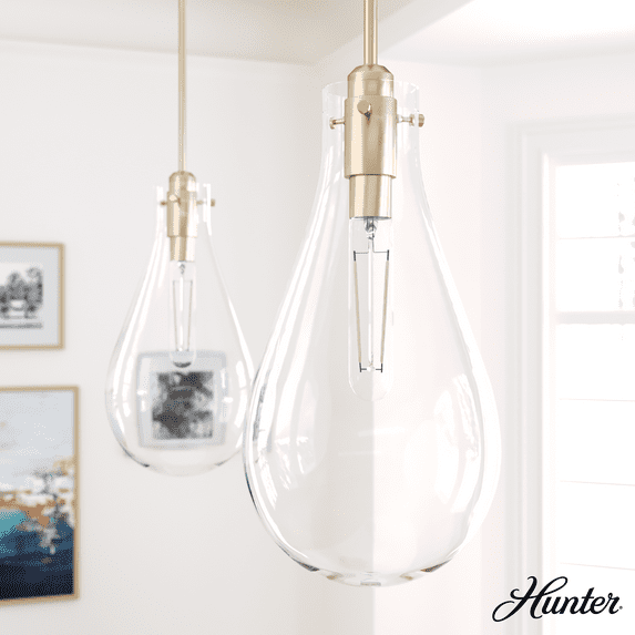Lundin 1 - Light Single Tear Drop Pendant