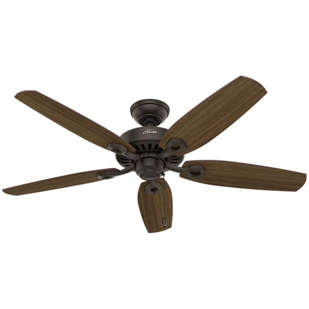 52" Builder Elite 5 - Blade Standard Ceiling Fan with Pull Chain