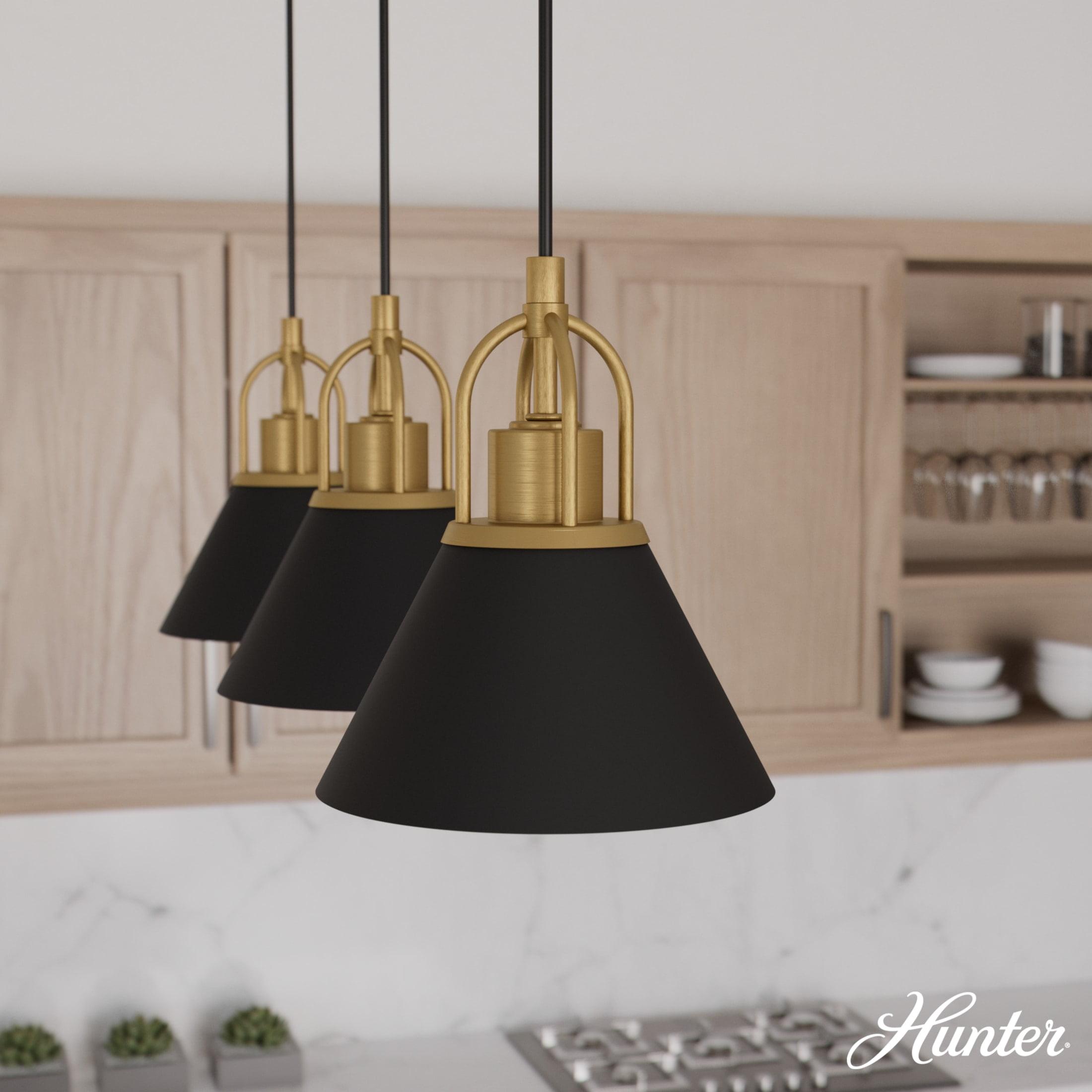 Jasmine Roth Collection + Hunter Jasmine Roth 3 - Light Luxe Gold/Black Cluster Pendant