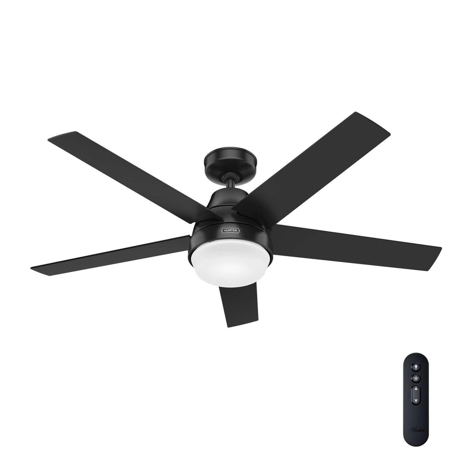 52" Aerodyne 5 - Blade Smart Standard Ceiling Fan with Lights and Remote