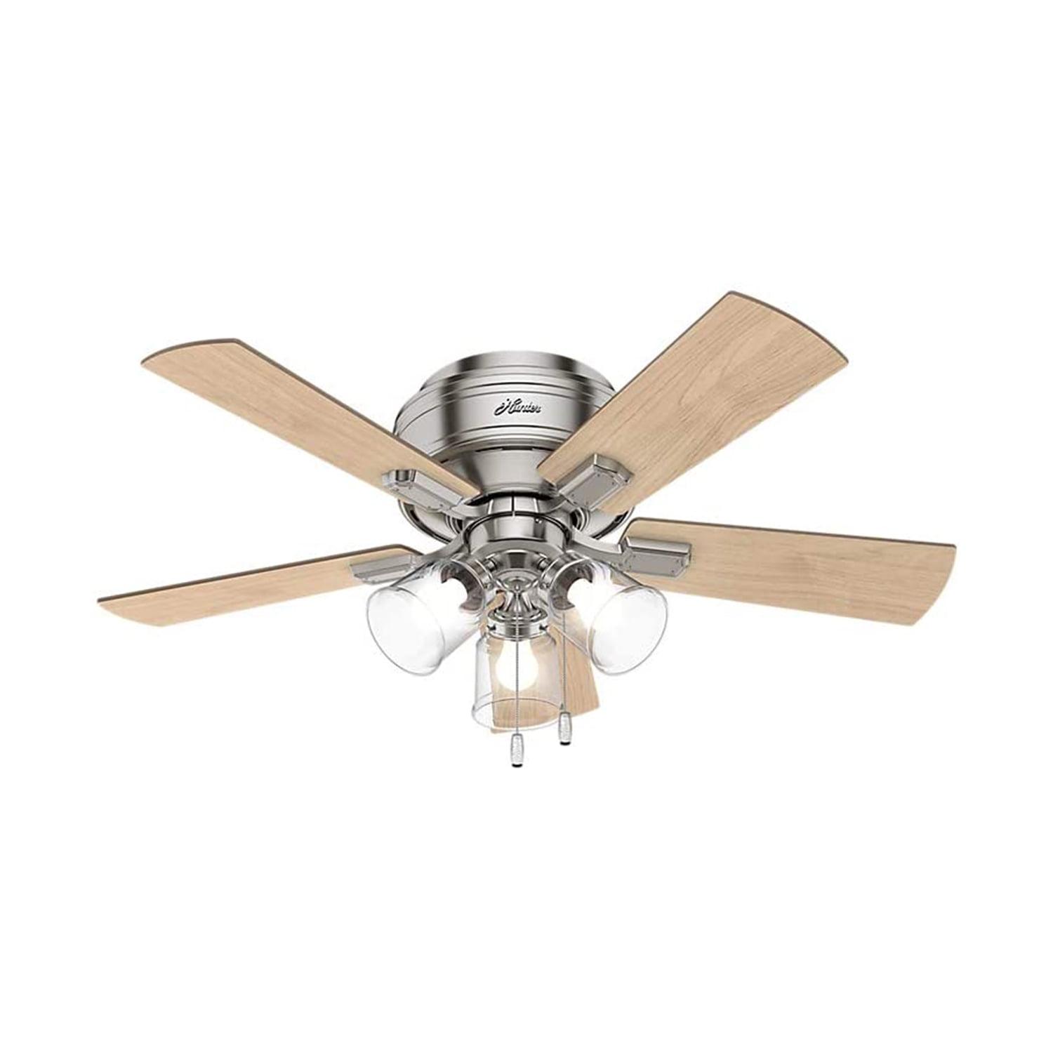 42" Crestfield Low Profile Ceiling Fan (Includes LED Light Bulb) - Hunter Fan