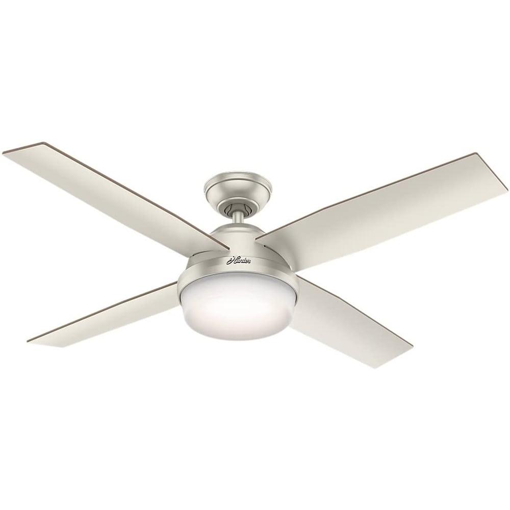 52" Dempsey 4 - Blade Standard Ceiling Fan with Remote Control and Light Kit Included