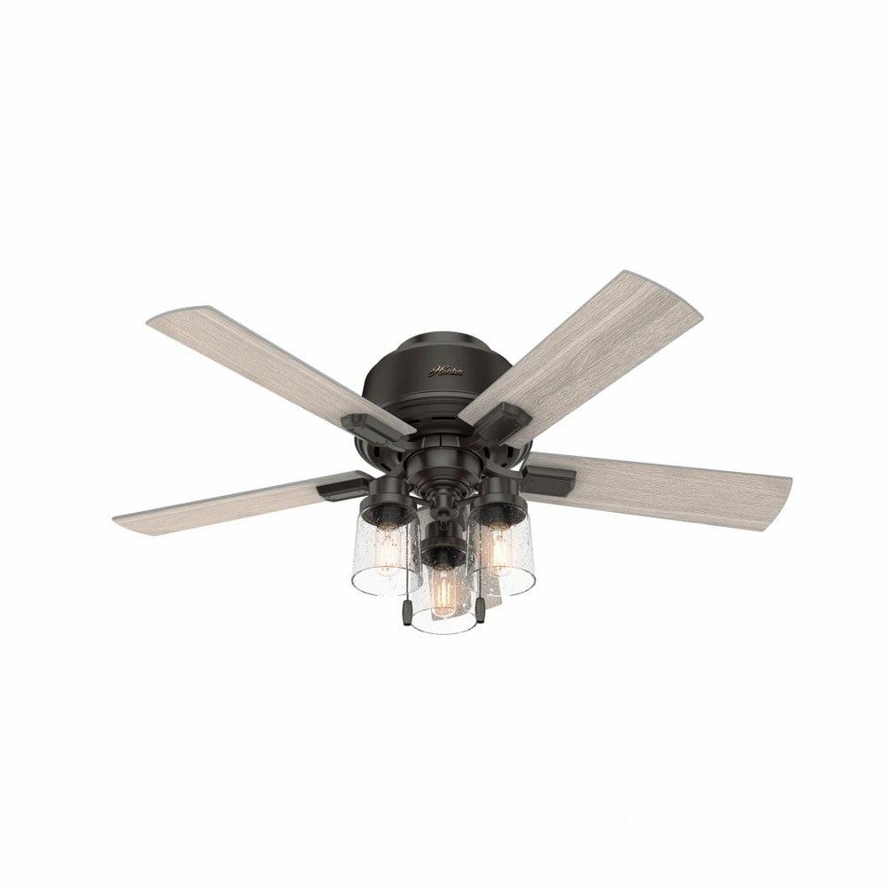 Hartland Noble Bronze 44" LED Ceiling Fan with Chandelier Lighting