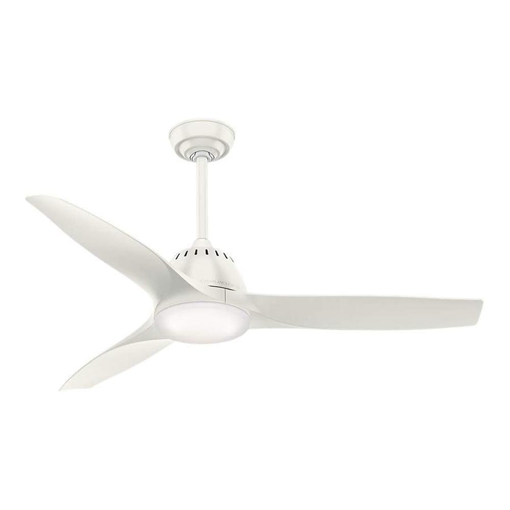 Casablanca Fan 52" Wisp 3 - Blade LED Standard Ceiling Fan with Remote Control and Light Kit Included