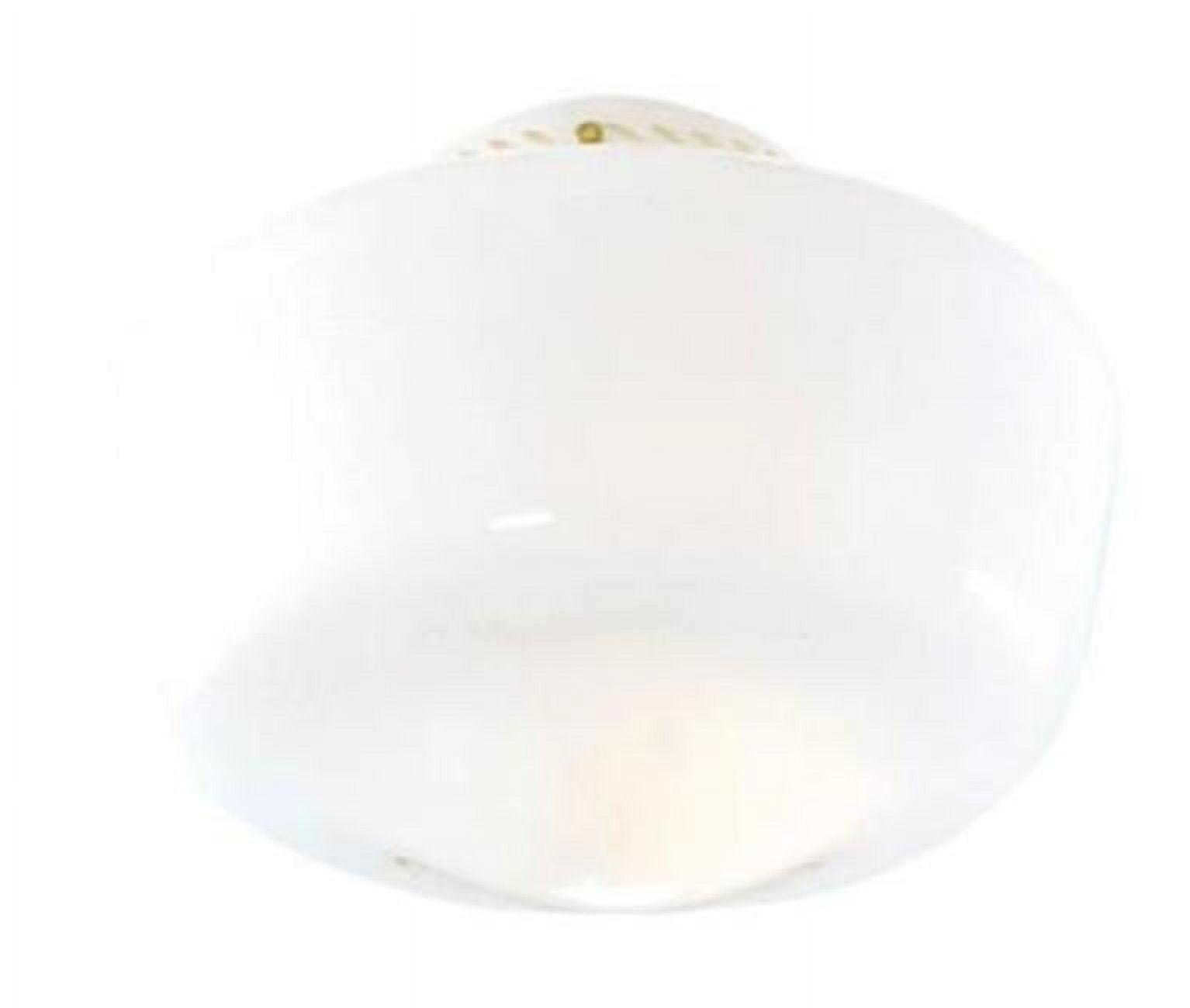 Classic 7" White Opal Glass Schoolhouse Ceiling Fan Light Cover