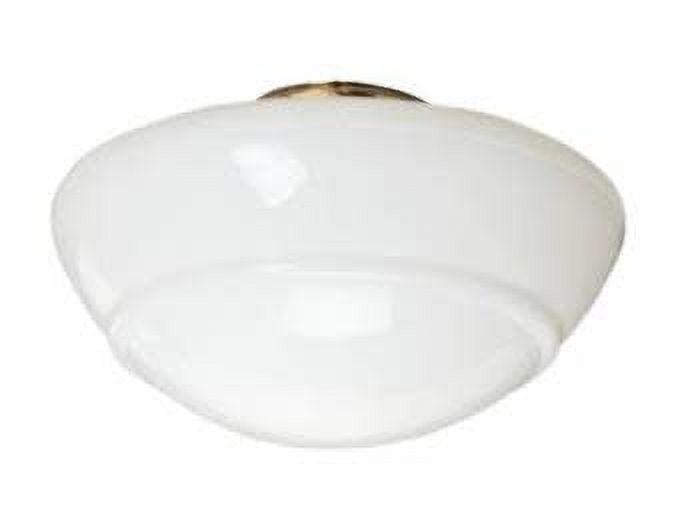 Opal Glass Modern Low-Profile Schoolhouse Globe Light Cover