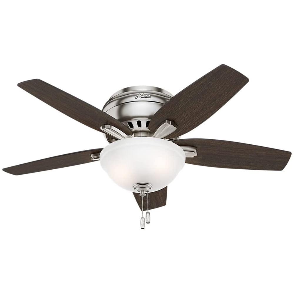 42" Newsome 5 - Blade Flush Mount Ceiling Fan with Pull Chain and Light Kit Included