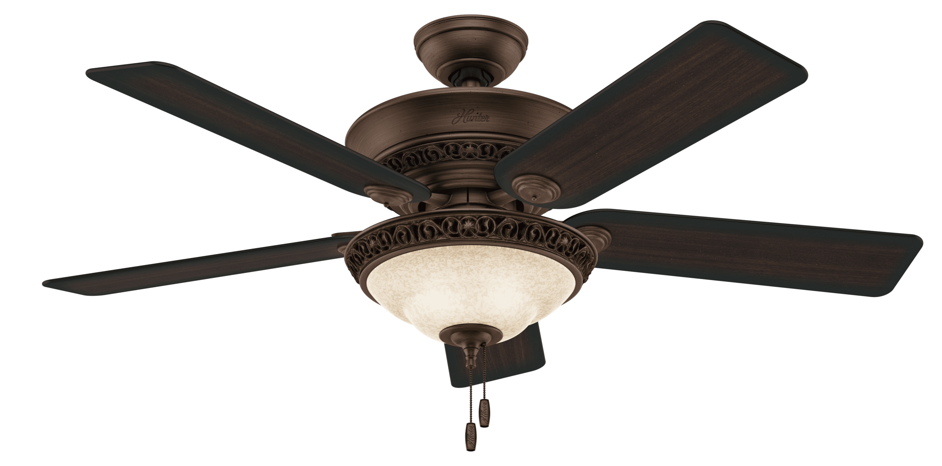 Italian Countryside 52" 5 - Blade Standard Ceiling Fan with Light and Pull Chains