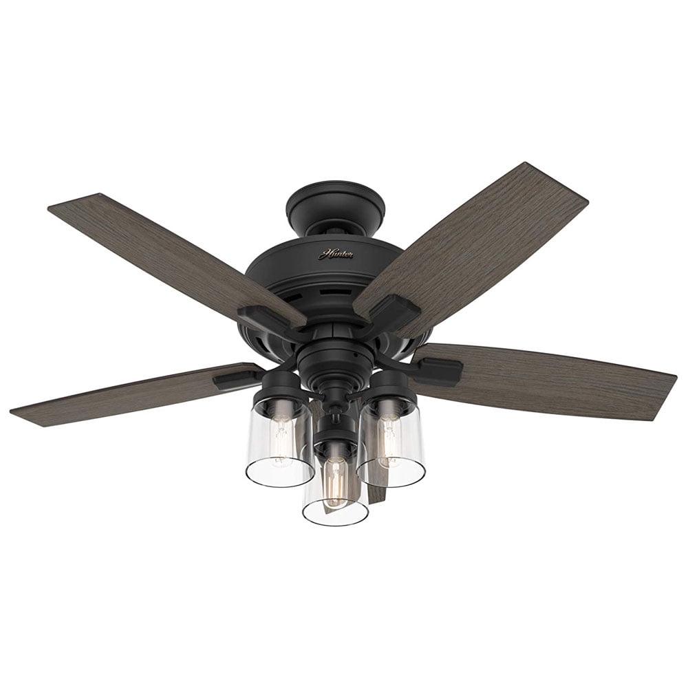 44" Bennett 5 - Blade Standard Ceiling Fan with Remote Control and Light Kit Included