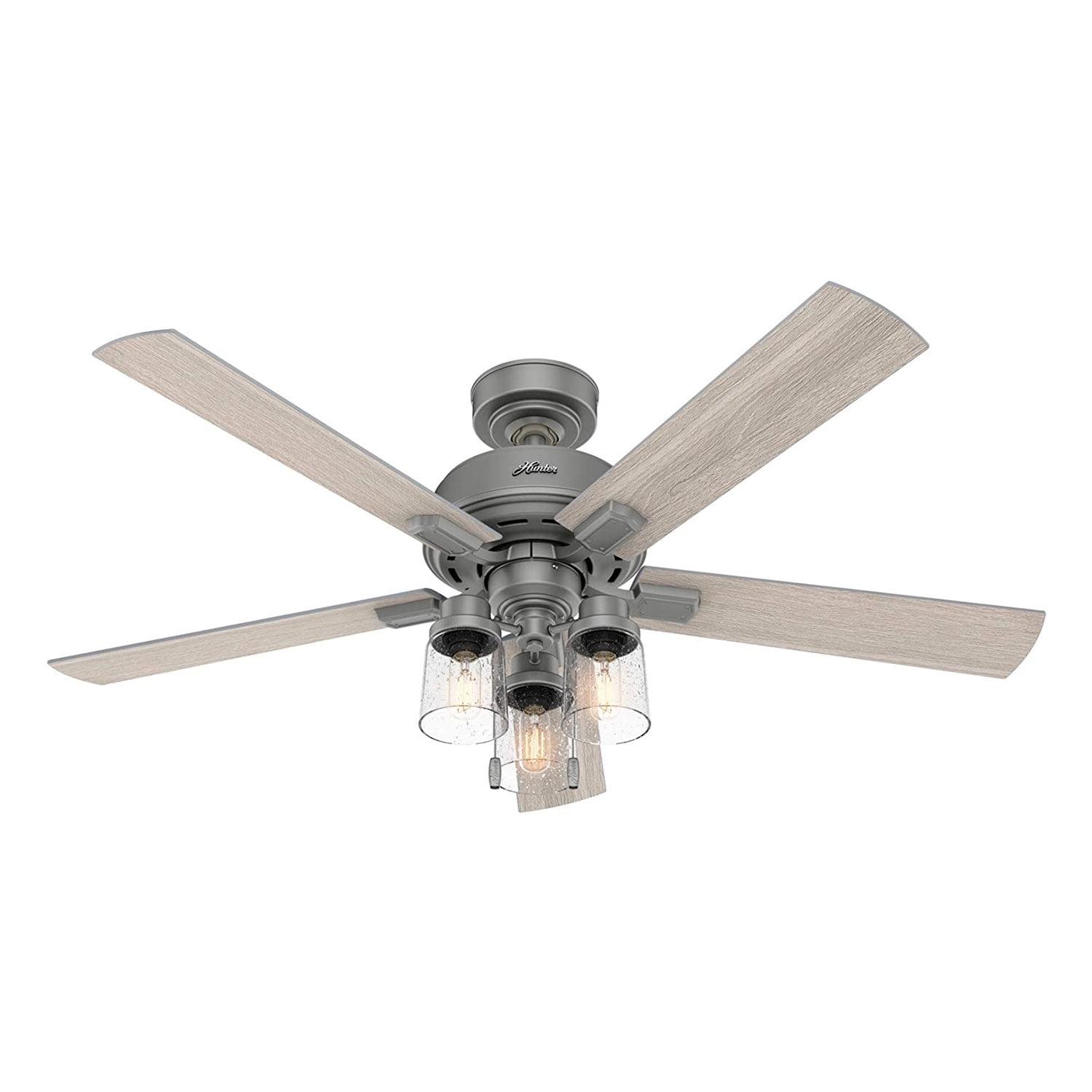 52" Hartland 5 - Blade Standard Ceiling Fan with Pull Chain and Light Kit Included