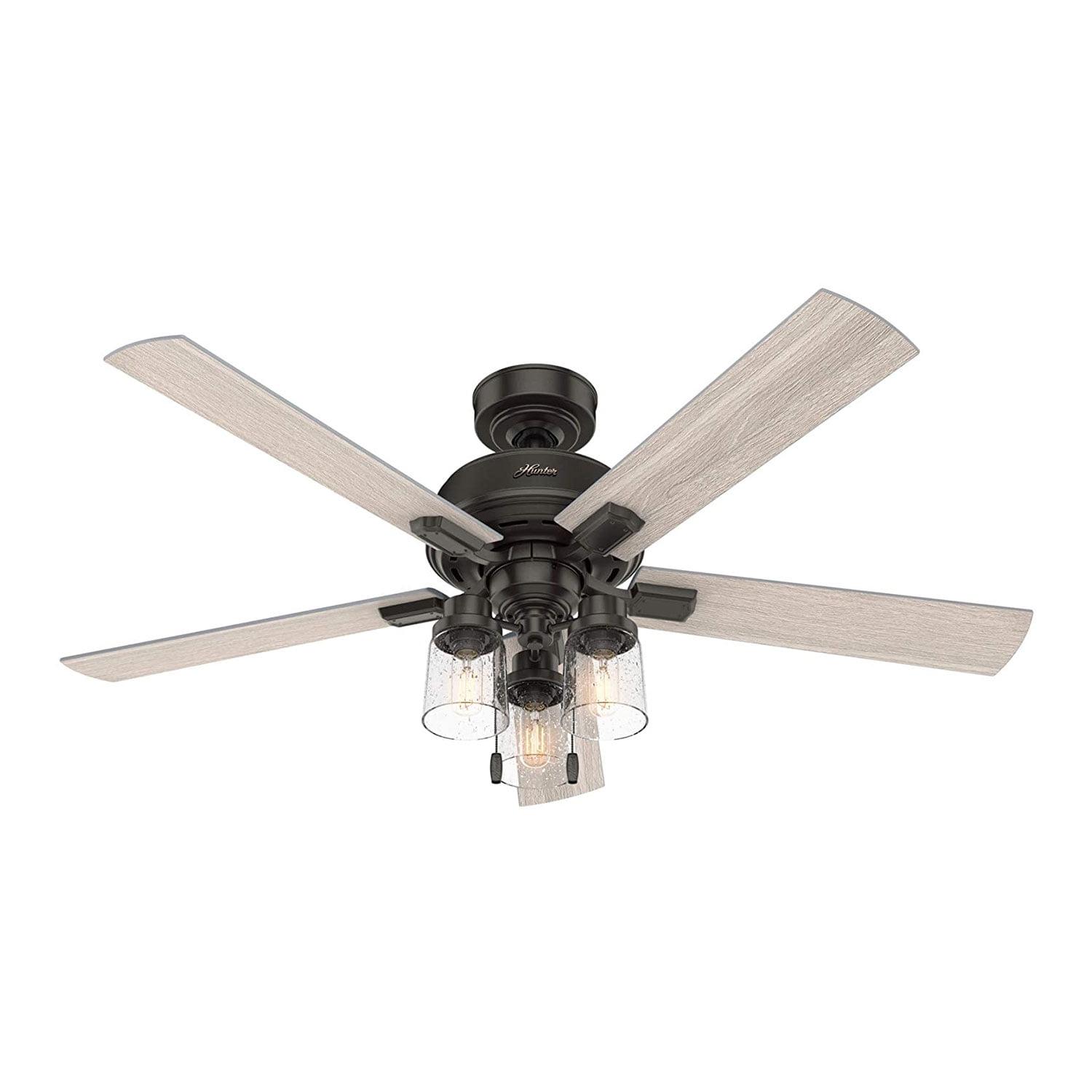 52" Hartland 5 - Blade Standard Ceiling Fan with Pull Chain and Light Kit Included