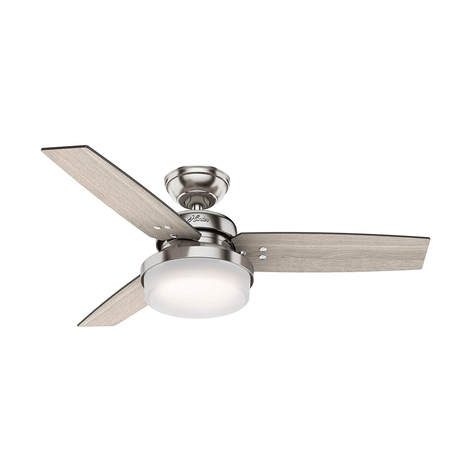 44" Sentinel 3 - Blade Standard Ceiling Fan with Remote Control and Light Kit Included