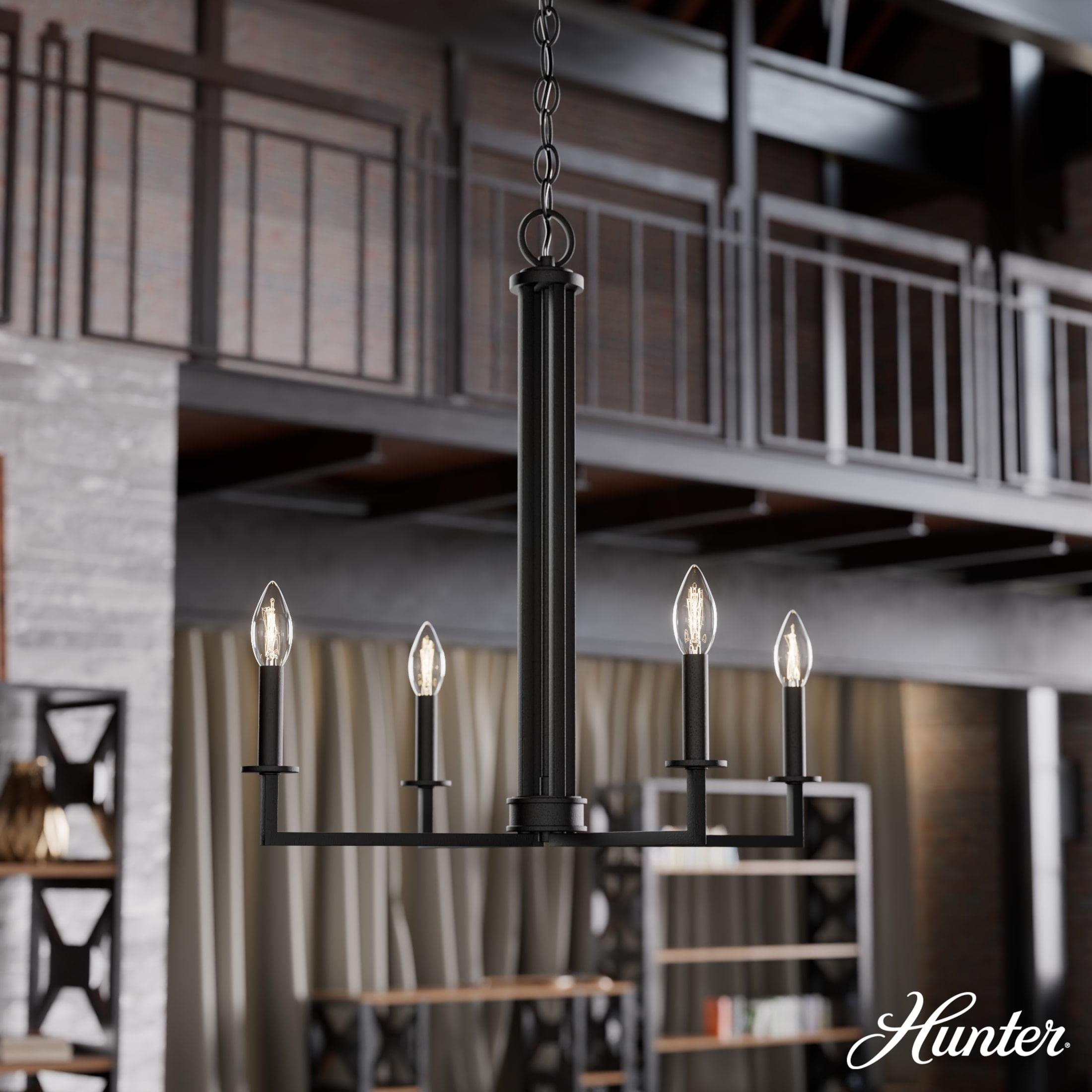 4 - Light Geometric Rectangle Chandelier