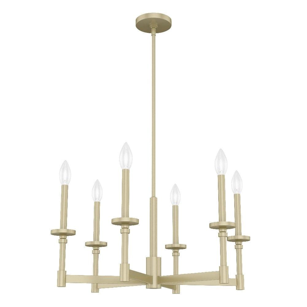 Hunter Briargrove 6 Light Single Tier Chandelier Ceiling Light Fixture