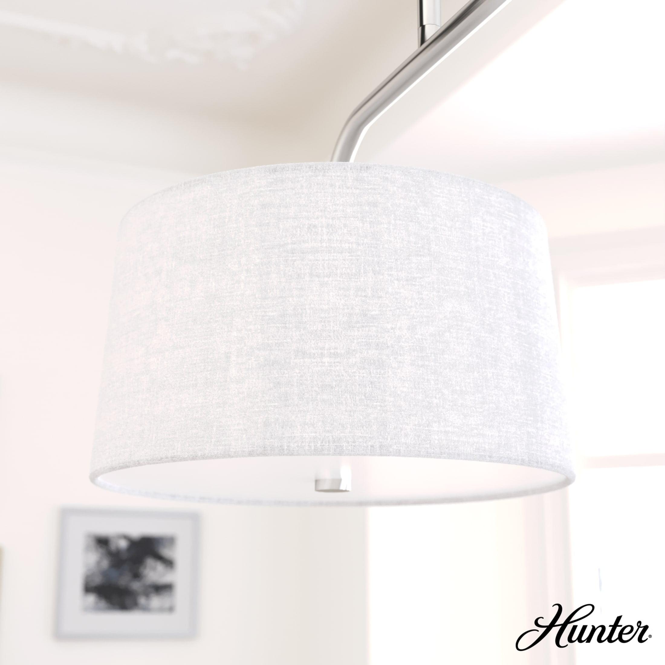 Hunter Cottage Hill 37 Araña Cottage Hill 4 Luces 37" de Ancho Lámpara de Techo Lineal - Níquel