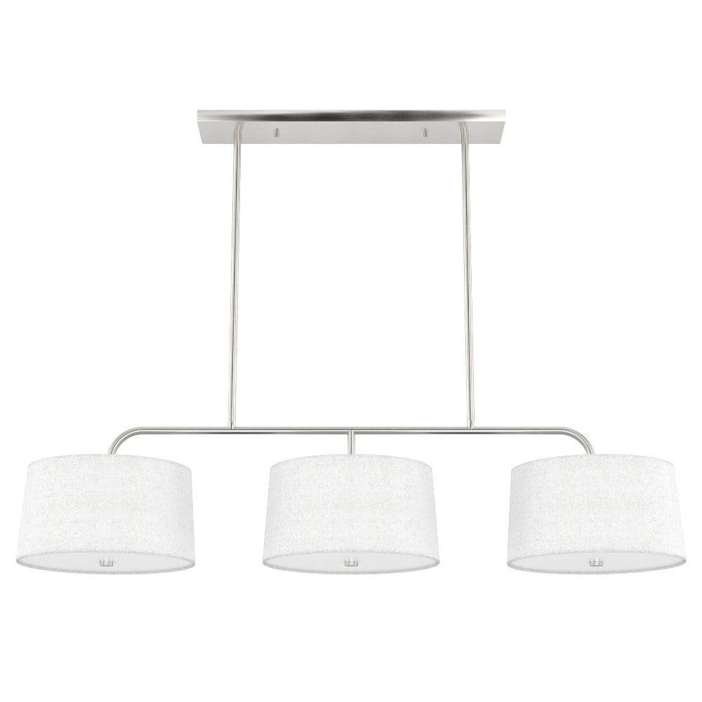 Cottage Hill 6 - Light Kitchen Island Shaded Linear Chandelier