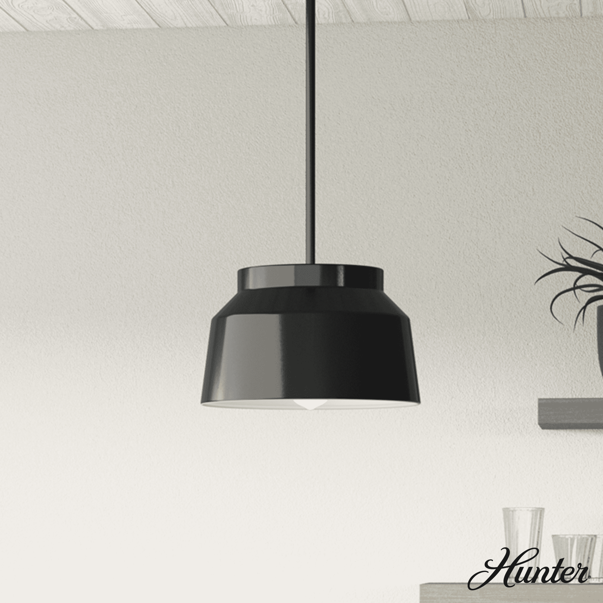 Hunter Fan Cranbrook 1 - Light Single Bell Pendant