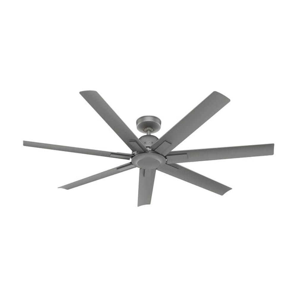 Downtown 60" 7 - Blade ENERGY STAR® Damp Rated Standard Ceiling Fan with Wall Control