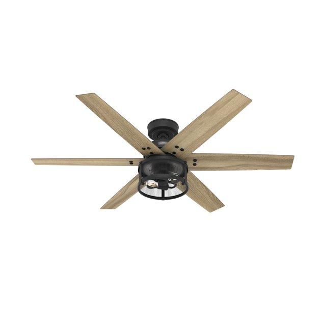 Hunter Fan 52" Houston 6 - Blade Ceiling Fan With LED Light Kit And Handheld Remote